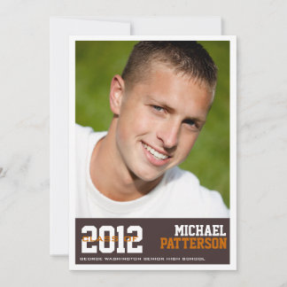 Invitation du sportif Guy Photo Graduation Party B