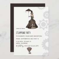 Invitation du Steampunk Party