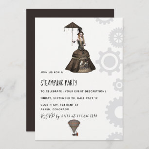 Invitation du Steampunk Party