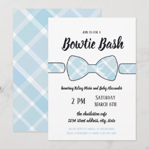 Invitation du sud de coup de Bowtie de bébé