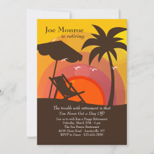 Invitation du Sunset Glory Retirement Party