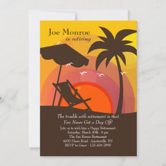 Invitation du Sunset Glory Retirement Party