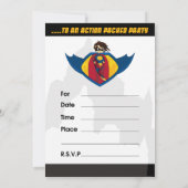 Invitation du Superhero Party (Dos)