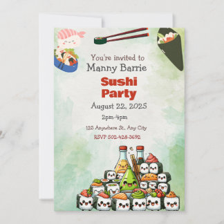 Invitation du Sushi Party