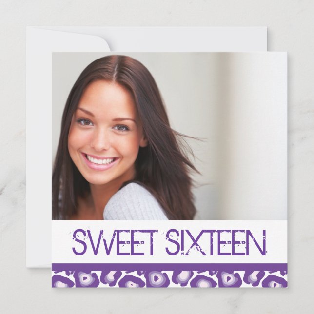 Invitation du Sweet sixteen (Devant)