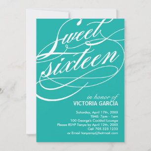 Invitation du sweet sixteen Party