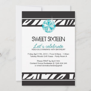 Invitation du sweet sixteen Party