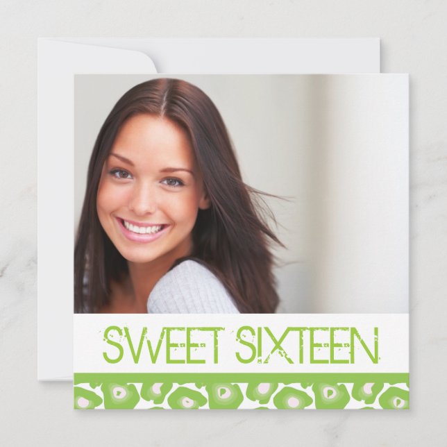 Invitation du sweet sixteen Party (Devant)