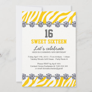 Invitation du sweet sixteen Party