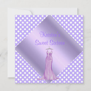 INVITATION DU SWEET SIXTEEN SPOT PURPLE