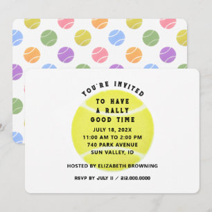 Invitation du Tennis Party