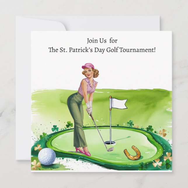 Invitation du tournoi de golf de la Saint-Patrick (Devant)