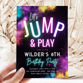 Invitation du Trampoline Party | Jump Party