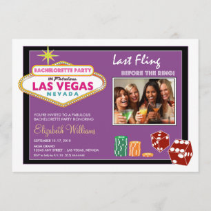 Invitation du Vegas Weekend Bachelorette Party (la