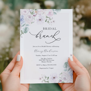 Invitation du Wedding shower de Brunch nuptial