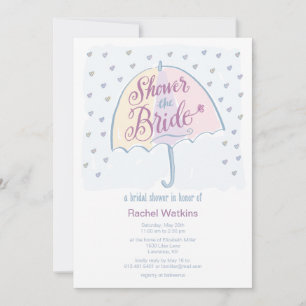 Invitation du Wedding shower de la mariée