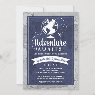 Invitation du Wedding shower de l'avion