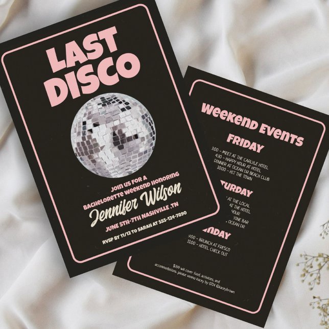 Invitation du week-end à la discothèque Dernière r (Créateur téléchargé)