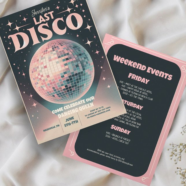 Invitation du week-end à la discothèque Dernière r (Créateur téléchargé)