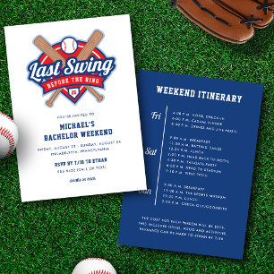 Invitation du week-end de baseball de dernière voi