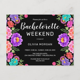 Invitation du week-end de fête de Fiesta Bachelore