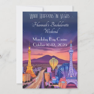 Invitation du week-end de Las Vegas Bachelorette