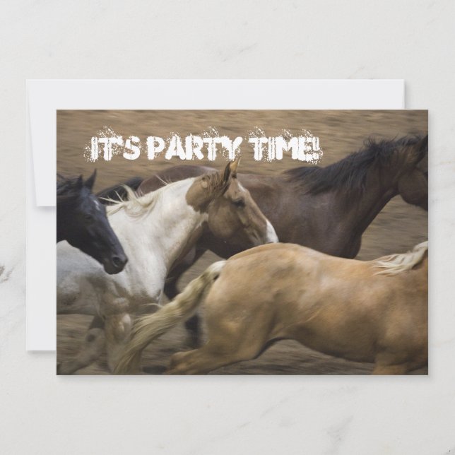 Invitation du Wild Horses Party (Devant)