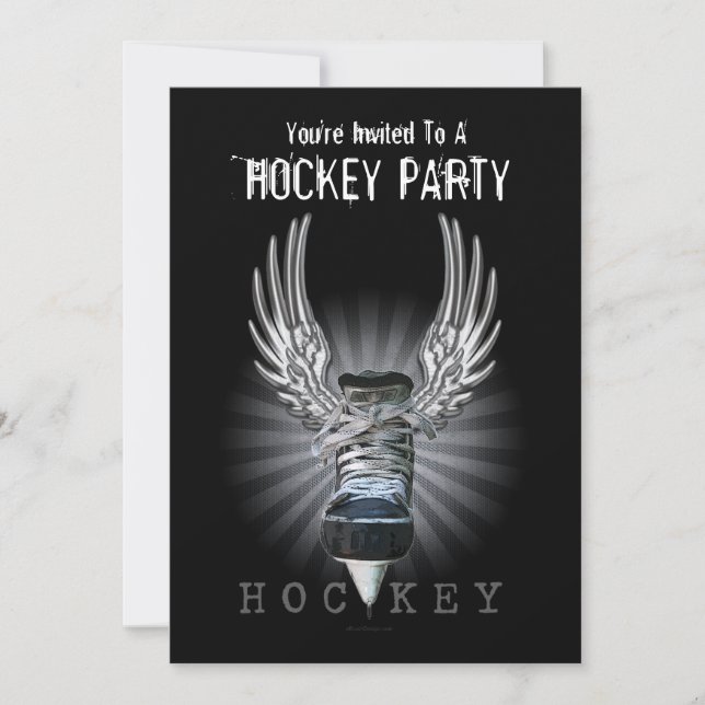 Invitation du Winged Hockey Party (Devant)