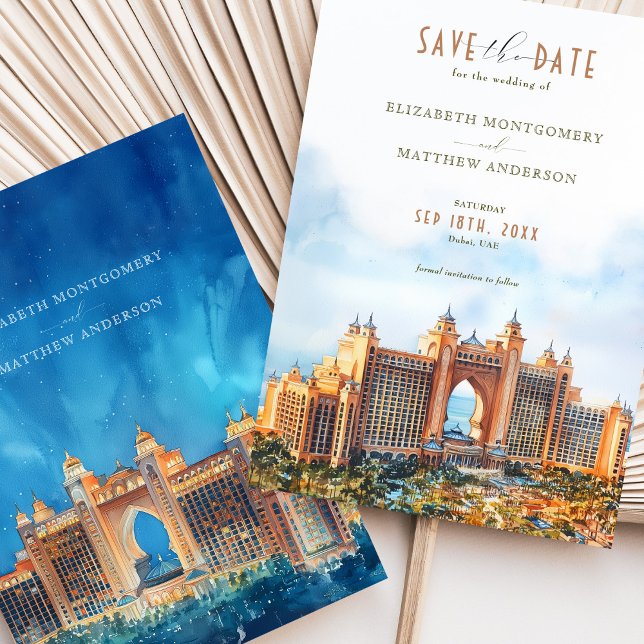 Invitation Dubaï Atlantis The Palm Save the Date (Créateur téléchargé)
