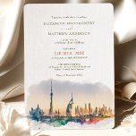 Invitation Dubaï Émirats Arabes Unis Destination Mariage<br><div class="desc">Présentez notre Faire-part de mariage exquise pour votre mariage de destination à Dubaï, Emirats Arabes Unis! Cette magnifique invitation est parfaite pour inviter vos invités à votre événement inoubliable dans cet endroit exotique. Avec tous les détails importants sur le devant de la carte, cette invitation feuille beaucoup de place pour...</div>