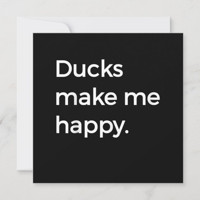 Invitation Duck Love I Love Pet Ducks Duck Farmer (Devant)