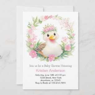 Invitation Ducky Wonders : Un Baby shower pour les filles