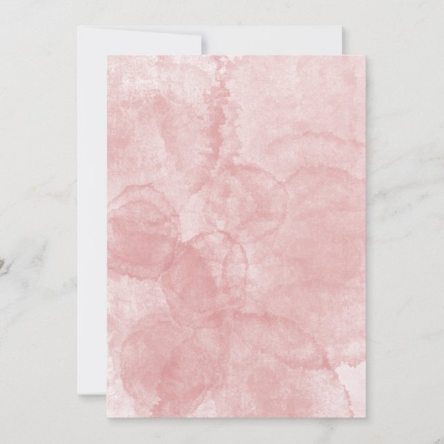 Invitation d'un Mariage ou d'un parti rose vierge (Devant)