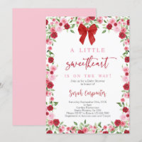 Invitation d'un petit Baby shower à la corneille