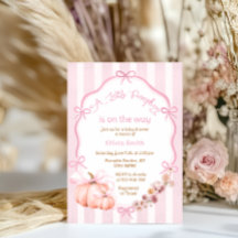Invitation d'un petit Citrouille de Baby shower ro