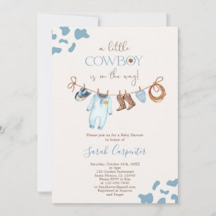 Invitation d'un petit garçon de Baby shower