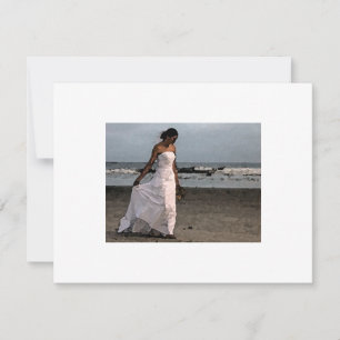 Invitation d'une mariée de plage