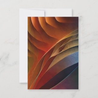 Invitation Dunes de couleur terreuse abstraites