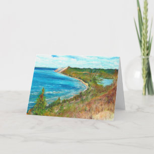 Invitation Dunes de l'ours de sommeil Lakeshore Michigan Beac