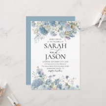 Dusty Blue Boho Floral Elégant mariage de jardin