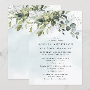 Invitation Dusty Blue Eucalyptus