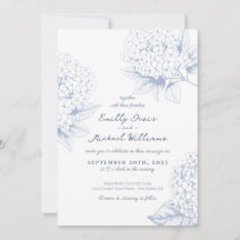 Dusty Blue Hydrangea Floral Mariage