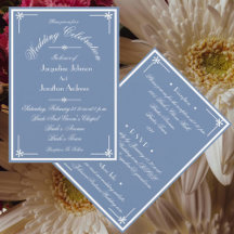 Dusty Blue tout en un RSVP E-mail Mariage de site
