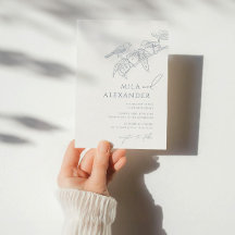 Dusty Blue Vintage Floral Songbird Mariage