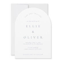 Dusty Blue & White Boho Arch Mariage moderne