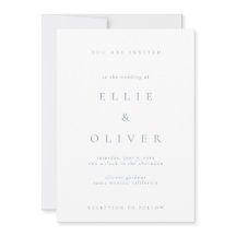 Dusty Blue & White Boho minimaliste Mariage modern