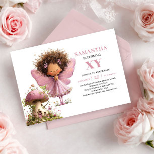Invitation Dusty Pink pour les 2 ans de Jolie Fée 