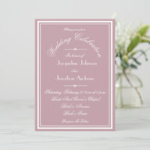 Dusty Pink tout en un site Web RSVP Mariage de cou