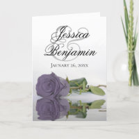 Dusty Purple Rose Élégant Mariage photo romantique