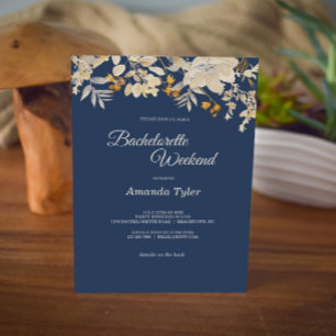 Invitation Dusty Rose Automne Boho Bachelorette Week-end Invi